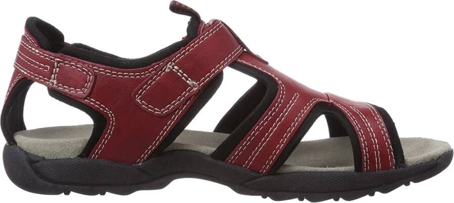 camel active Flat Sandals Rood Dames