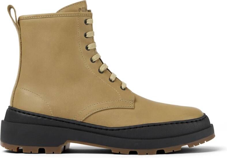 Camper Brutus Trek Leren Enkellaarzen Beige Dames - Foto 2