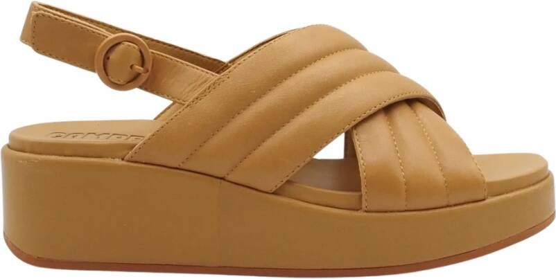 Camper Beige Gekruiste Damessandalen