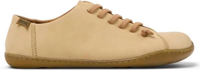 Camper Beige Slip-On Sneakers met Elastische Veters