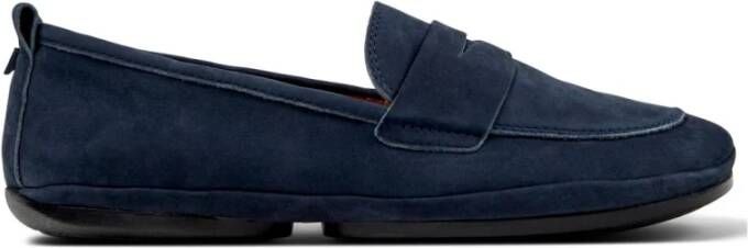 Camper Blauwe Slip-On Mocassin Modern Ontwerp