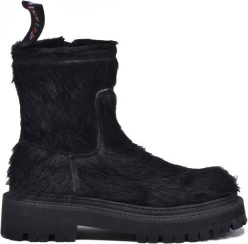 Camper Bont Enkellaars Rubber Zool Rits