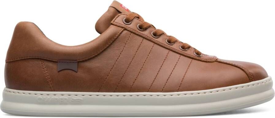 Camper Bruine Leren Runner Sneakers Brown Heren