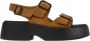 Camper Bruine Plateau Sandalen met Gespsluiting - Thumbnail 1