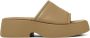 Camper Gedurfde Leren Plateau Sandalen Brown Dames - Thumbnail 10