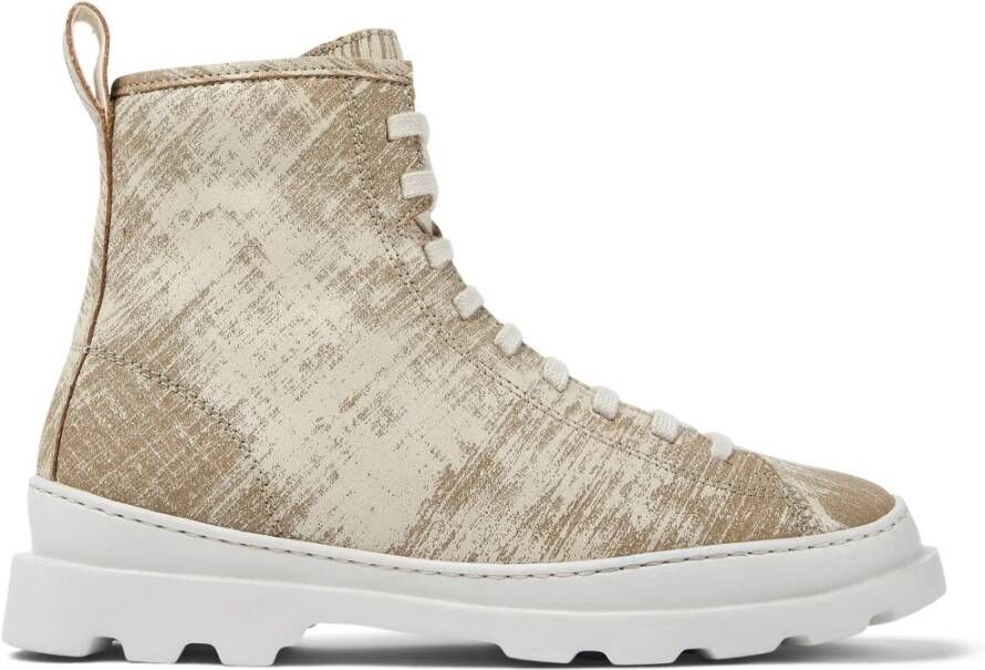 Camper Brutus Urban Enkellaarzen Beige Dames