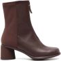 Camper Burgundy Enkellaarzen Kiara Stijl Red Dames - Thumbnail 1