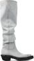 Camper Burgundy Leren Cow -Geïnspireerde Laarzen Gray Unisex - Thumbnail 1