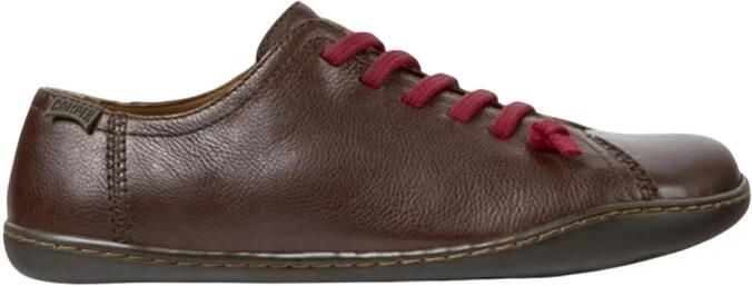 Camper Donkerbruine Leren Veterschoenen Brown Dames - Foto 2