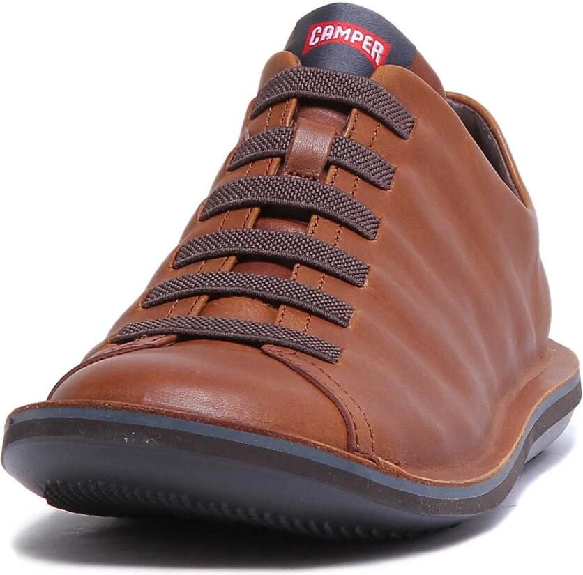 Camper Bruine Leren Sneakers Beetle Stijl Brown Heren