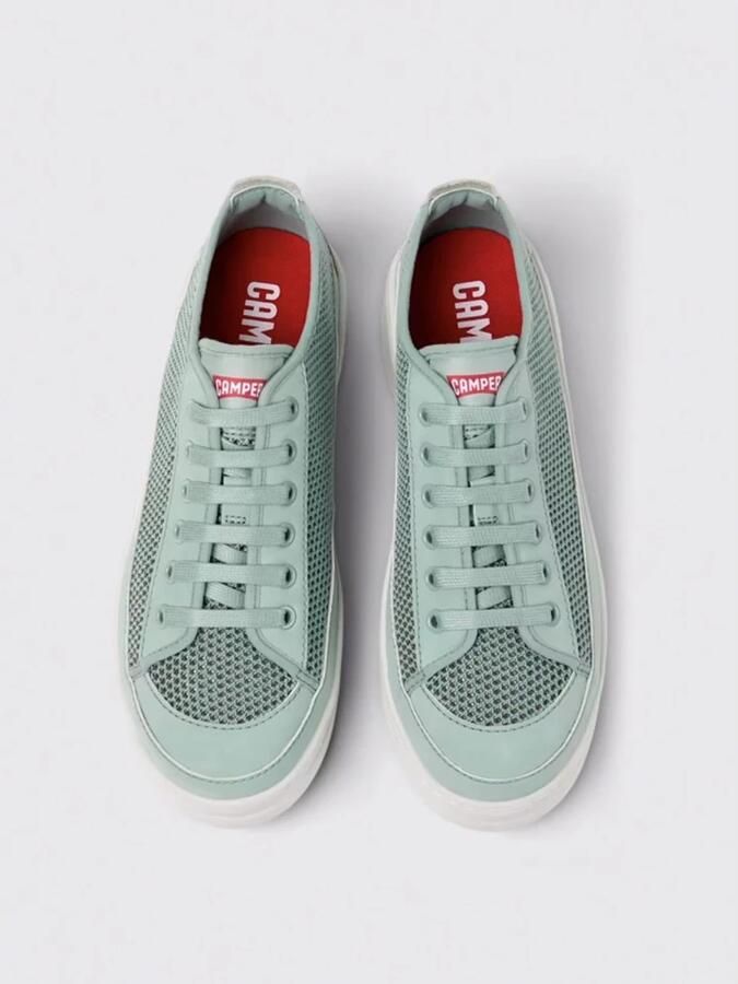 Camper Lace Up Casual Shoes Wo Green Sneakers