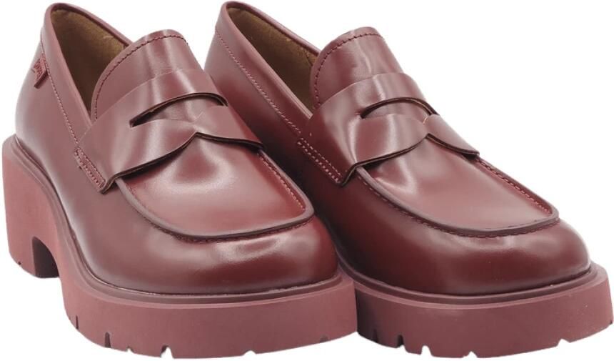 Camper Dames Loafer Hakken Zwart of Burgundy