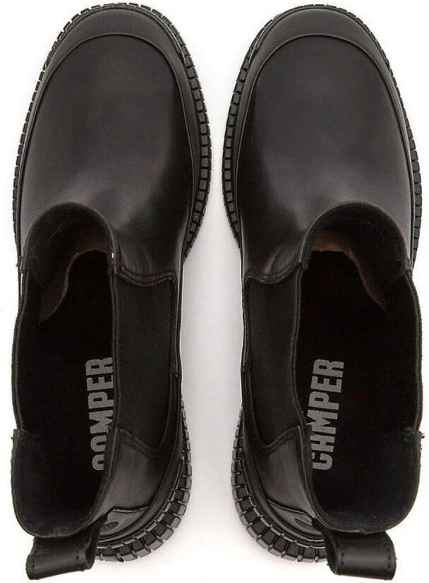 Camper Stijlvolle Zwarte Leren Chelsea Laarzen Black Dames - Foto 3