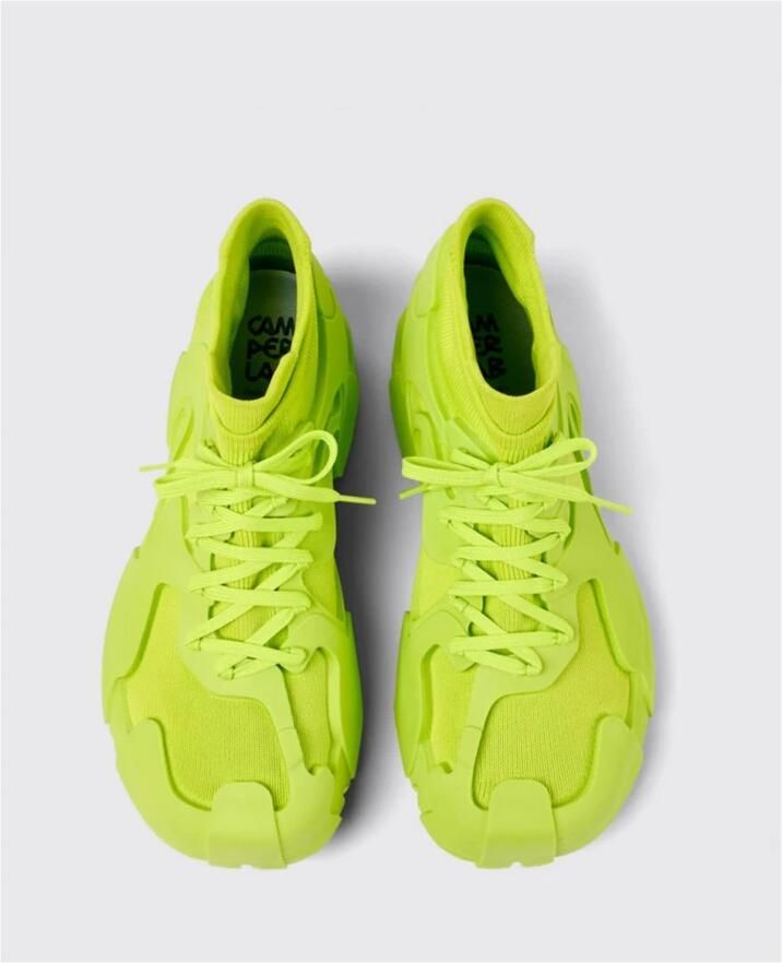 Camper Caged 3D-Gebreide Sneakers Green Heren