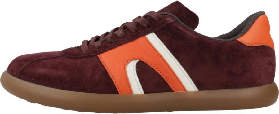 Camper Bordeaux Sneakers met Oranje en Witte Details Red Dames - Foto 4