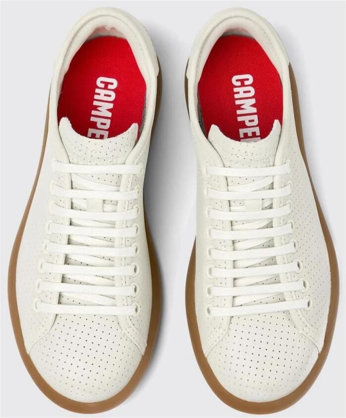 Camper Pelotas Soller Perforated Leather Sneakers Wo White - Foto 2