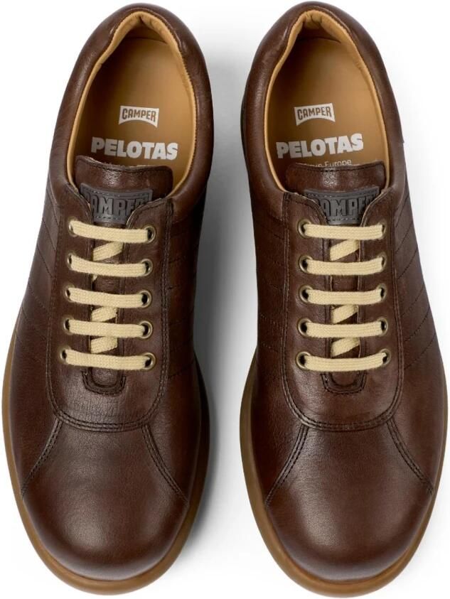 Camper Iconische Leren Sneakers met PU-binnenzool Brown Heren - Foto 3