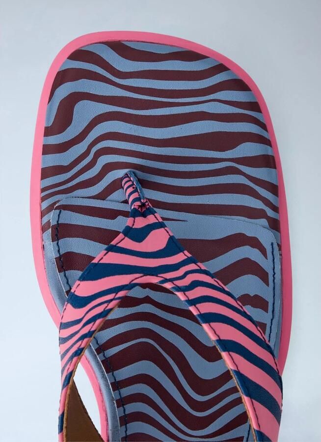 Camper Striped Block Heel Sandals - Foto 2