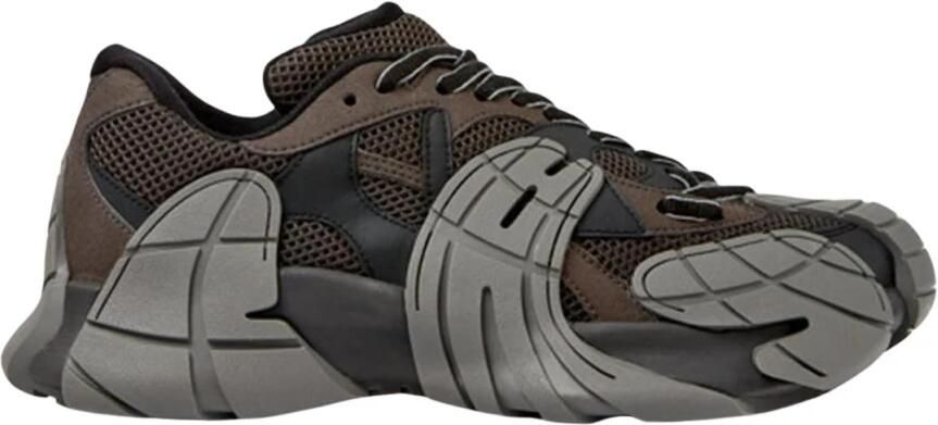 Camper Mesh Sneakers met Logo Binnenzool en Rubberen Zool Zwart Heren - Foto 2