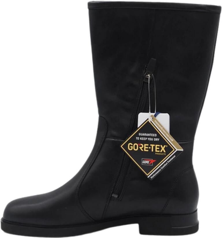 Camper Zwarte leren hoge laarzen