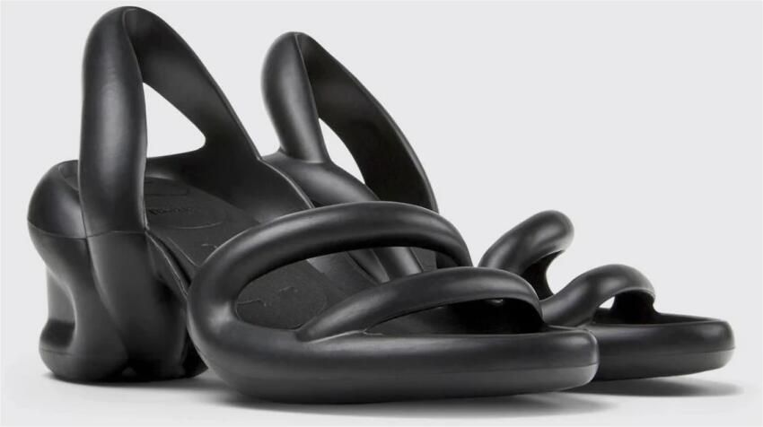 Camper Zwarte Platte Sandalen Vrouwen Comfortabel Stijlvol - Foto 2