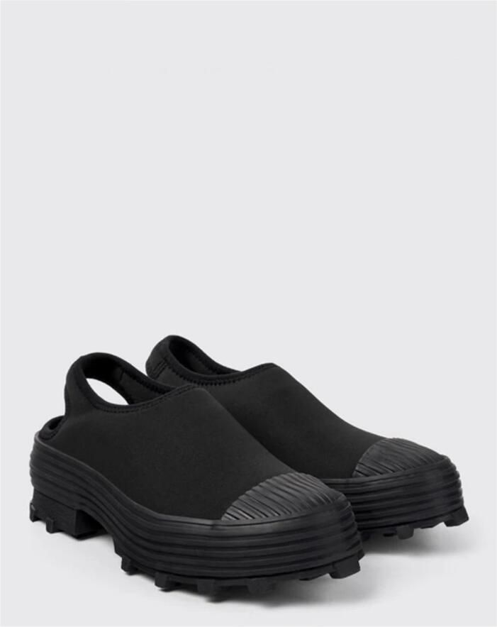 Camper Traktori Gevulkaniseerde Leren Klompen Black Unisex