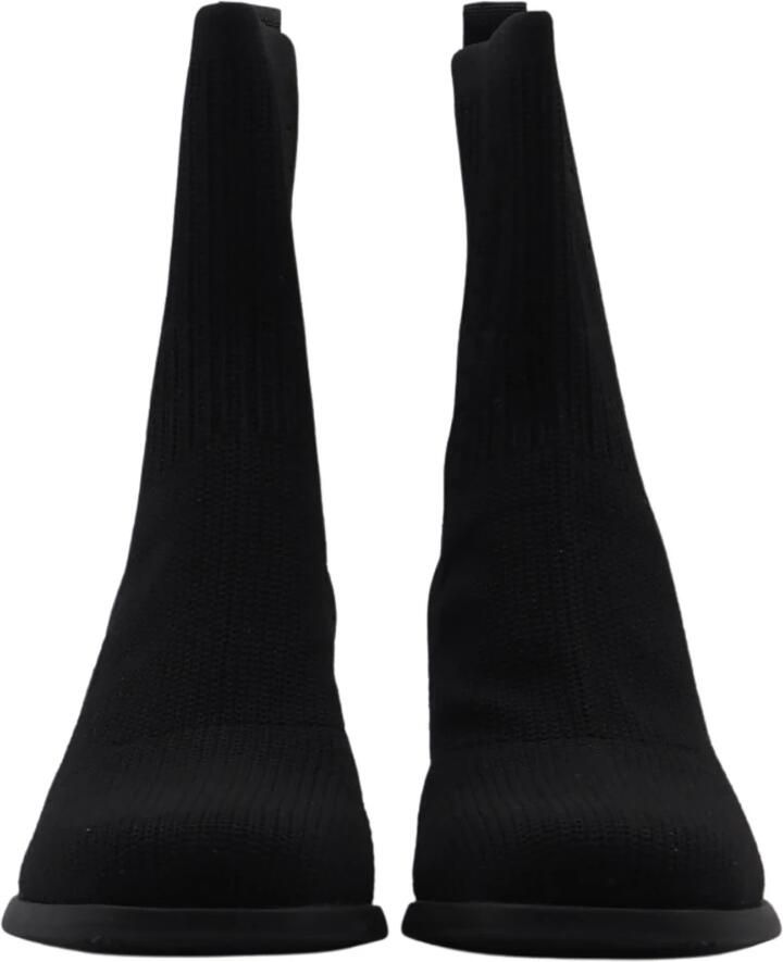 Camper Zwarte stretchstof enkellaarzen