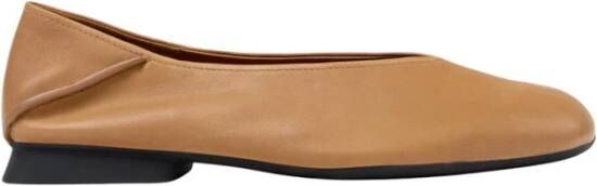 Camper Casual Camel Leren Ballerina's