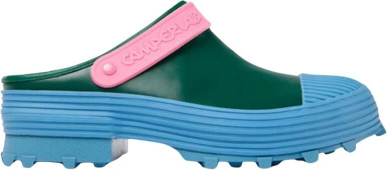 Camper Chunky Sole Groene Klomp Schoenen Mannen