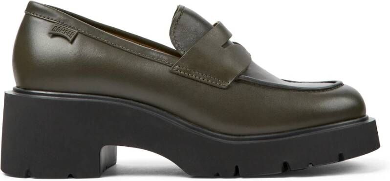 Camper Chunky Sole Loafers Green Dames