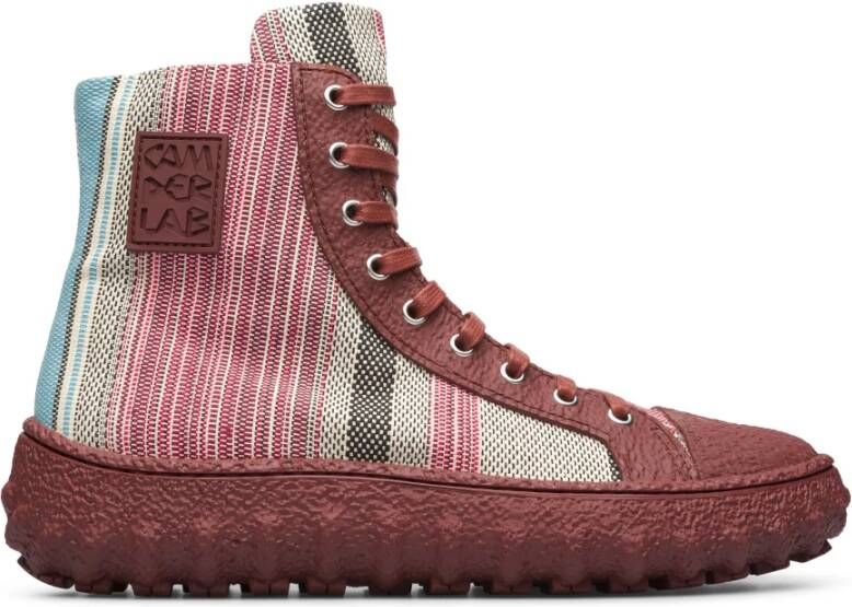 CamperLab Sneakers met geribbelde zool Wit - Foto 2