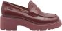 Camper Dames Loafer Hakken Zwart of Burgundy - Thumbnail 1