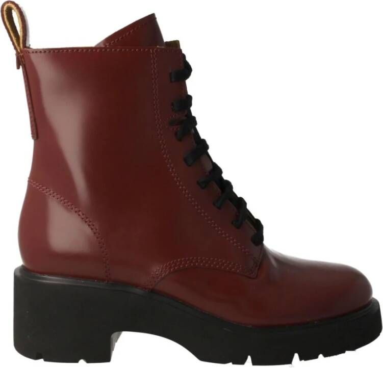 Camper Milah Chunky Sole Enkellaarzen Rood Dames