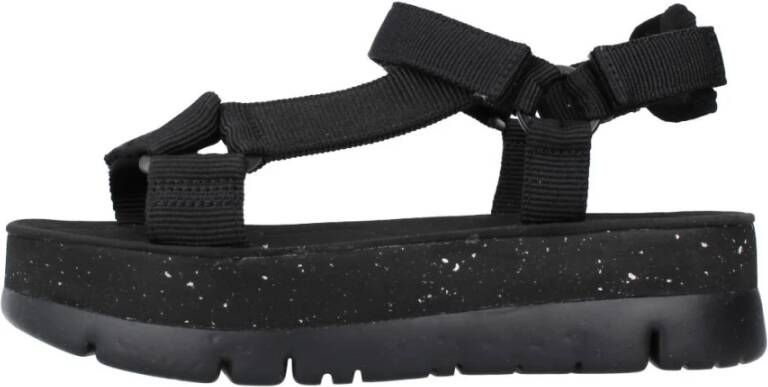 Camper Flat Sandals Black Dames