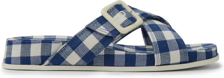 Camper Flat Sandals Blauw Dames