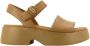 Camper Flat Sandals Brown Dames - Thumbnail 1