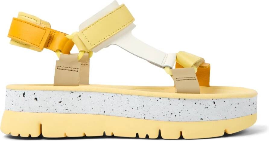 Camper Flat Sandals Geel Dames