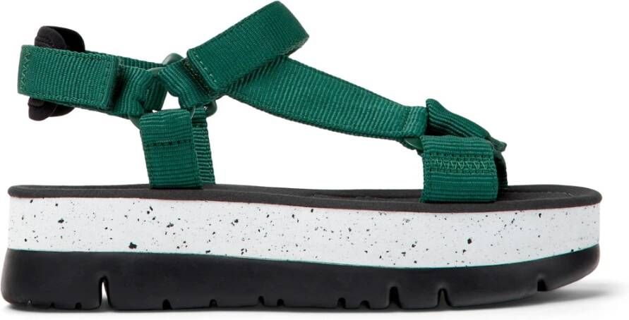 Camper Flat Sandals Groen Dames