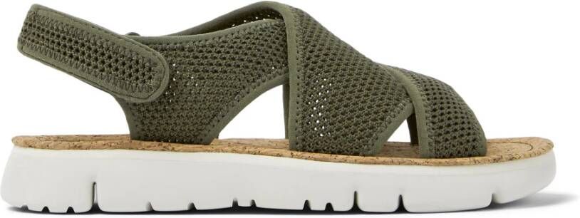 Camper Flat Sandals Groen Dames