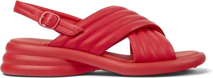 Camper Flat Sandals Rood Dames