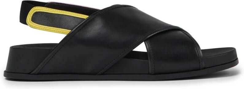Camper Flat Sandals Black Dames