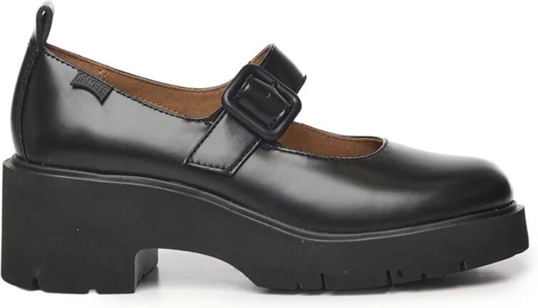 Camper Gehakte ballerina's in het zwart - Foto 2