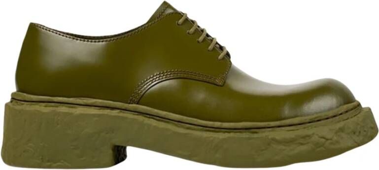 Camper Groene Brogue Schoenen Chunky Zool