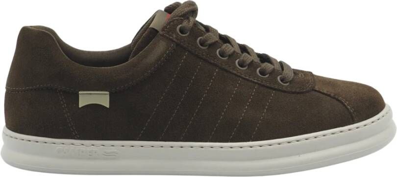 Camper Groene Suède Leren Sneakers