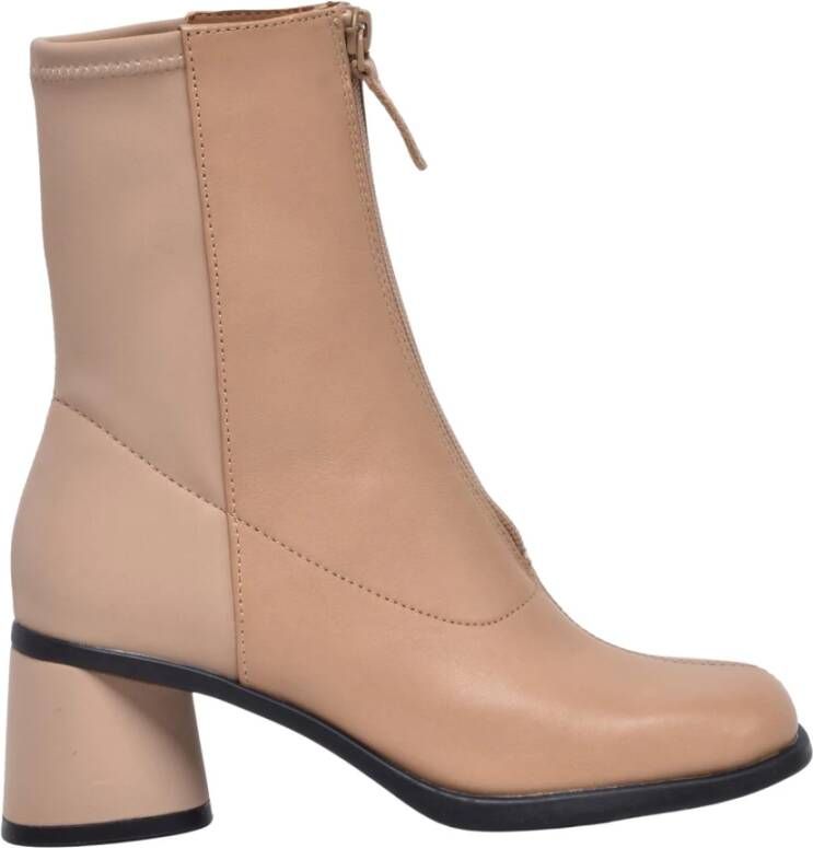 Camper Kiara enkellaars leer polyester rubber