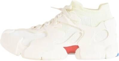 Camper Mesh Sneakers met Logo Binnenzool en Rubberen Zool Beige Dames