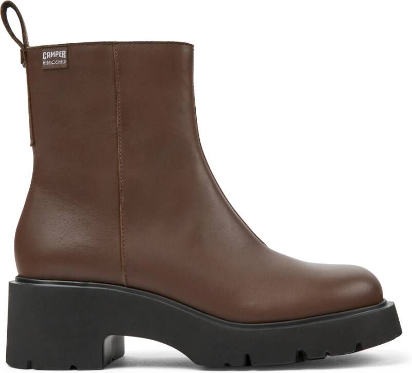 Camper Chunky Sole Enkellaarzen Milah Bruin Dames