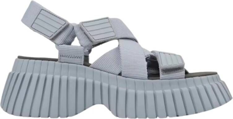 Camper Moderne Kruisband Sandalen Gray Dames