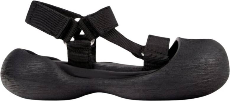 Camper Moderne Zwarte Plateau Sandalen