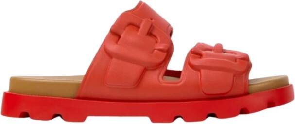 Camper Rode leren sandalen met gewatteerde binnenzool - Foto 2